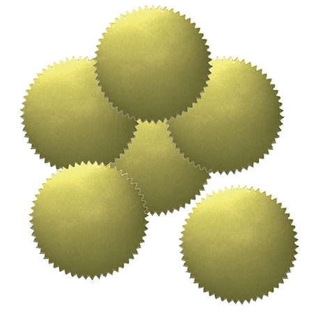 Flipside 2 in. Dia. Hayes Stickers Gold Blank, 300PK H-VA313-6